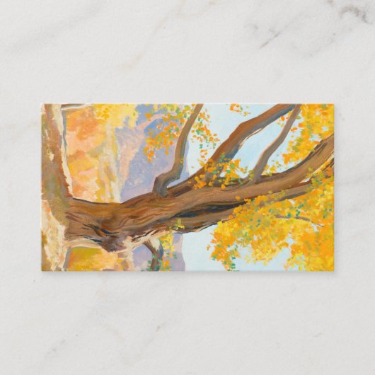 Ochtend oktober 1940, ingediend door Maynard Dixon Visitekaartje (Voorkant)