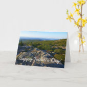 Ochtend op Cadillac Mountain Acadia Vaderdag Kaart (Gele Bloem)