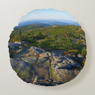 Ochtend op Cadillac Mountain in Acadia Rond Kussen