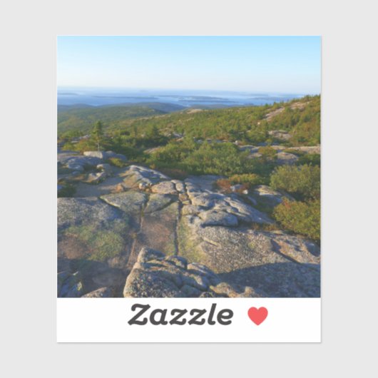 Ochtend op Cadillac Mountain in Acadia Sticker (Vel)
