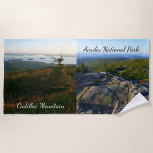 Ochtend op Cadillac Mountain in Acadia Strandlaken