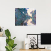 Ochtend op de Seine: Claude Monet Impressionist Poster (Thuiskantoor)