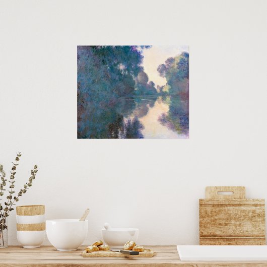 Ochtend op de Seine: Claude Monet Impressionist Poster (Keuken)
