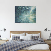 Ochtend op de Seine Monet Canvas Afdruk (Insitu (Slaapkamer))