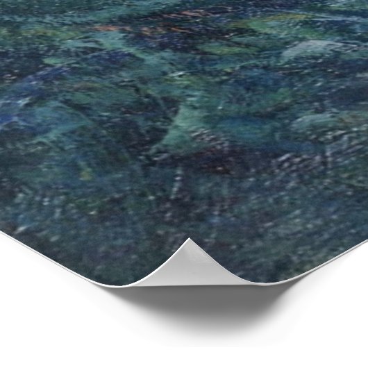 Ochtend op de Seine Monet Poster (Hoek)