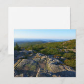 Ochtend op de top van Cadillac Mountain in Acadia (Voorkant / Achterkant)