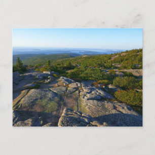 Ochtend op de top van Cadillac Mountain in Acadia Briefkaart