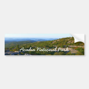 Ochtend op de top van Cadillac Mountain in Acadia Bumpersticker
