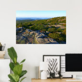 Ochtend op de top van Cadillac Mountain in Acadia Poster (Thuiskantoor)
