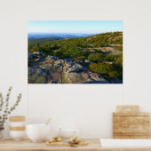 Ochtend op de top van Cadillac Mountain in Acadia Poster (Keuken)