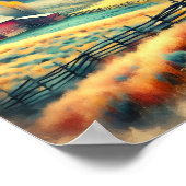 Ochtend op het Boerderij Digitaal Poster (Hoek)