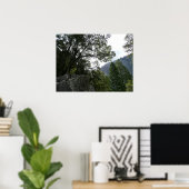 Ochtend op het pad naar Vernal Falls in Yosemite Poster (Thuiskantoor)
