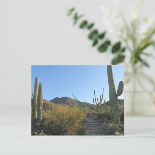 Ochtend op King Canyon Trail Briefkaart (Staand voorkant)