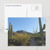 Ochtend op King Canyon Trail Briefkaart (Voorkant / Achterkant)