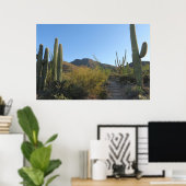 Ochtend op King Canyon Trail Poster (Thuiskantoor)