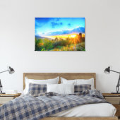 Ochtend op Mount Mitchell Canvas Afdruk (Insitu (Slaapkamer))