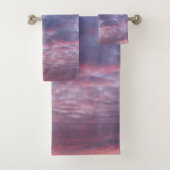 Ochtend paarse Sunrise handdoek set (Insitu)