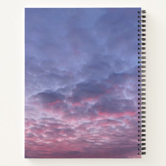 Ochtend Paarse Sunrise Spiral Notitieboek (Achterkant)