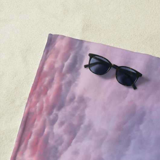 Ochtend Paarse Sunrise strandlaken (In situ)