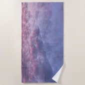 Ochtend Paarse Sunrise strandlaken (Voorkant)