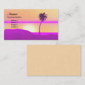 Ochtend Palm - Eiland Visitekaartje (Voorkant / Achterkant)