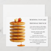 Ochtend Pannenkoek Verjaardag Brunch | Gezellig we Kaart (Voorkant / Achterkant)