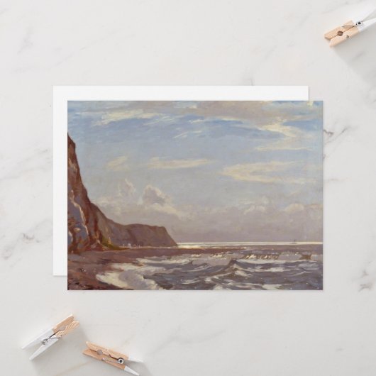 Ochtend Seashore op het eiland Wight Kaart (Voorkant / Achterkant in situ)