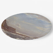 Ochtend Seashore op het eiland Wight Papieren Bordje (Gekanteld)