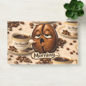Ochtend, slaperige koffieboon grappige relateerbar post-it® notes (Kantoor)