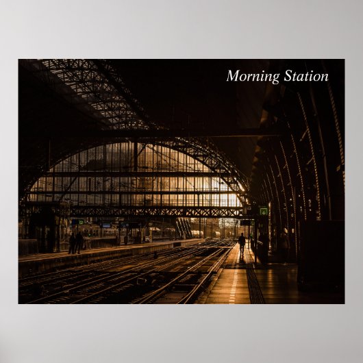 Ochtend Station Poster (Voorkant)
