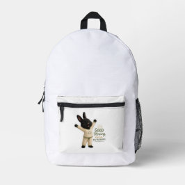 Ochtend Stretch Konijn Sticker Bedrukte Rugzak