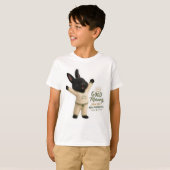 Ochtend Stretch Konijn Sticker T-shirt (Voorkant volledig)
