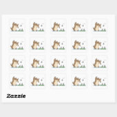 Ochtend Stretch | Miereneter Vierkante Sticker (Vel)