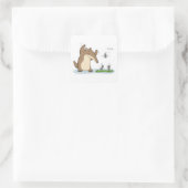 Ochtend Stretch | Miereneter Vierkante Sticker (Tas)