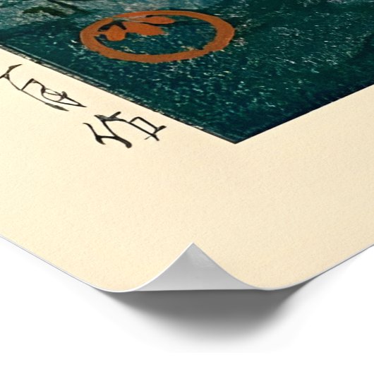 Ochtend van CapeInubo door Kawase Hasui Poster (Hoek)