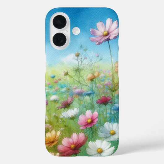 Ochtend van een nieuwe dag, Waterverf door Natasha Case-Mate iPhone Case (Achterkant)