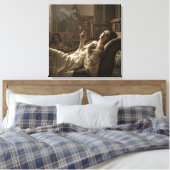 Ochtend van het model, door Natasha Us Canvas Afdruk (Insitu (Slaapkamer))