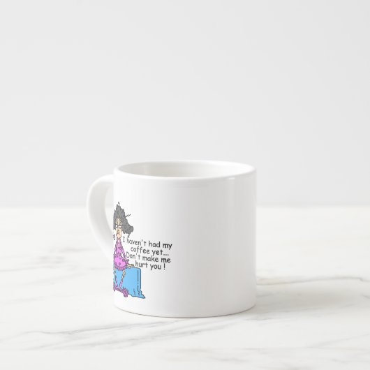 Ochtend voor koffie Humor Espresso Kop (Links)