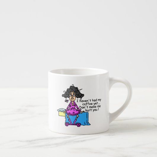 Ochtend voor koffie Humor Espresso Kop (Rechts)