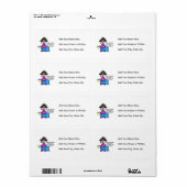 Ochtend voor koffie Humor Etiket (Full Sheet)