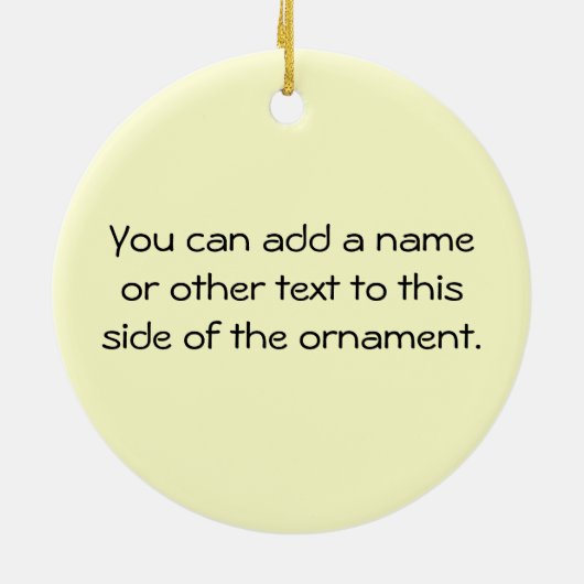 Ochtend voor koffie Humor Keramisch Ornament (Achterkant)