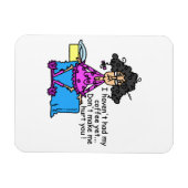 Ochtend voor koffie Humor Magneet (Horizontaal)