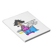 Ochtend voor koffie Humor Notitieblok (Schuin)