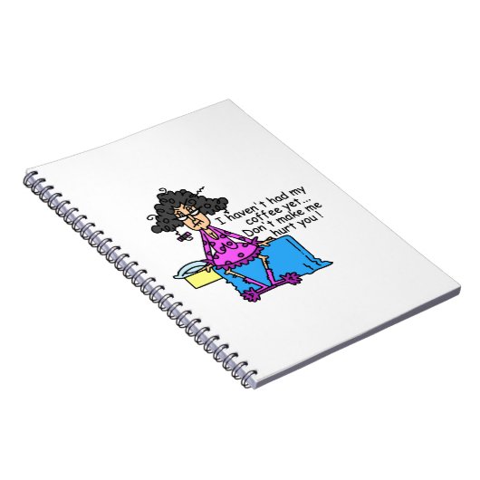 Ochtend voor koffie Humor Notitieboek (Rechterzijde)