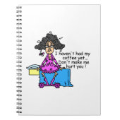 Ochtend voor koffie Humor Notitieboek (Voorkant)