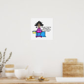 Ochtend voor koffie Humor Poster (Keuken)