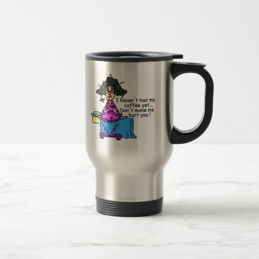 Ochtend voor koffie Humor Reisbeker (Rechts)
