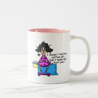 Ochtend voor koffie Humor Tweekleurige Koffiemok