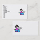 Ochtend voor koffie Humor Visitekaartje (Voorkant / Achterkant)