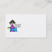 Ochtend voor koffie Humor Visitekaartje (Achterkant)